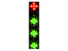 Scheda F1308, 1x5 LED rossi + 3x4 LED verdi
